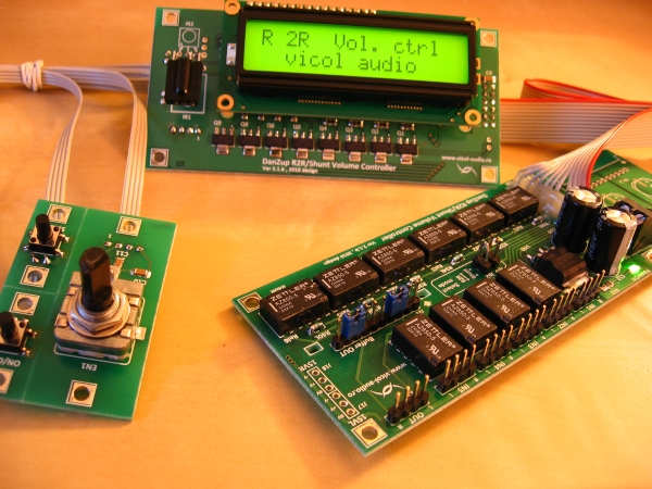 Ready mounted LCD R-2R volume-controller